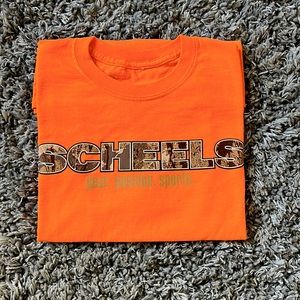 SCHEELS safety orange, gear, passion, sports